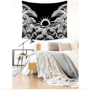 🔴 Sun & Wave Tapestry || 130x150cm